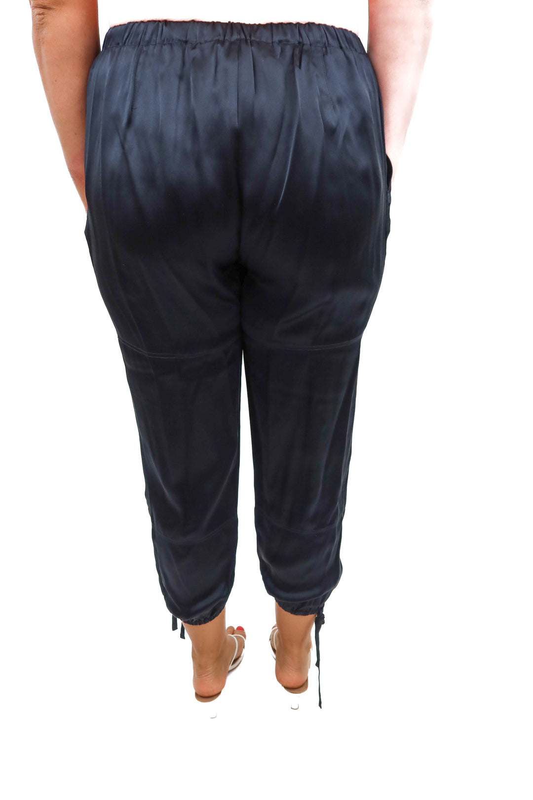 joie black silk joggers (L; retail $228)