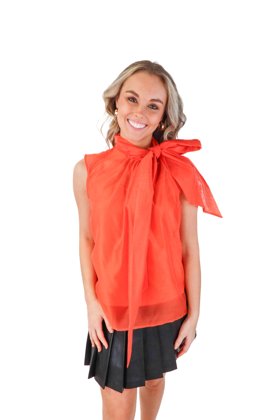 free market orange top NWT (s)