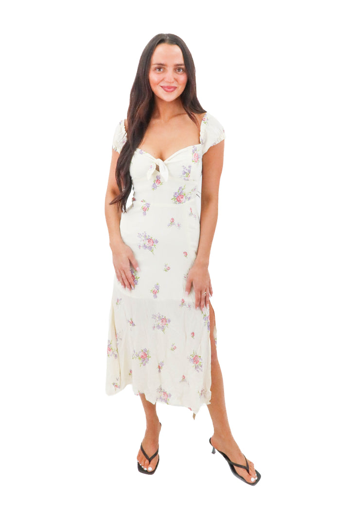 reformation cream cordova dress NWT (0; retail $248)
