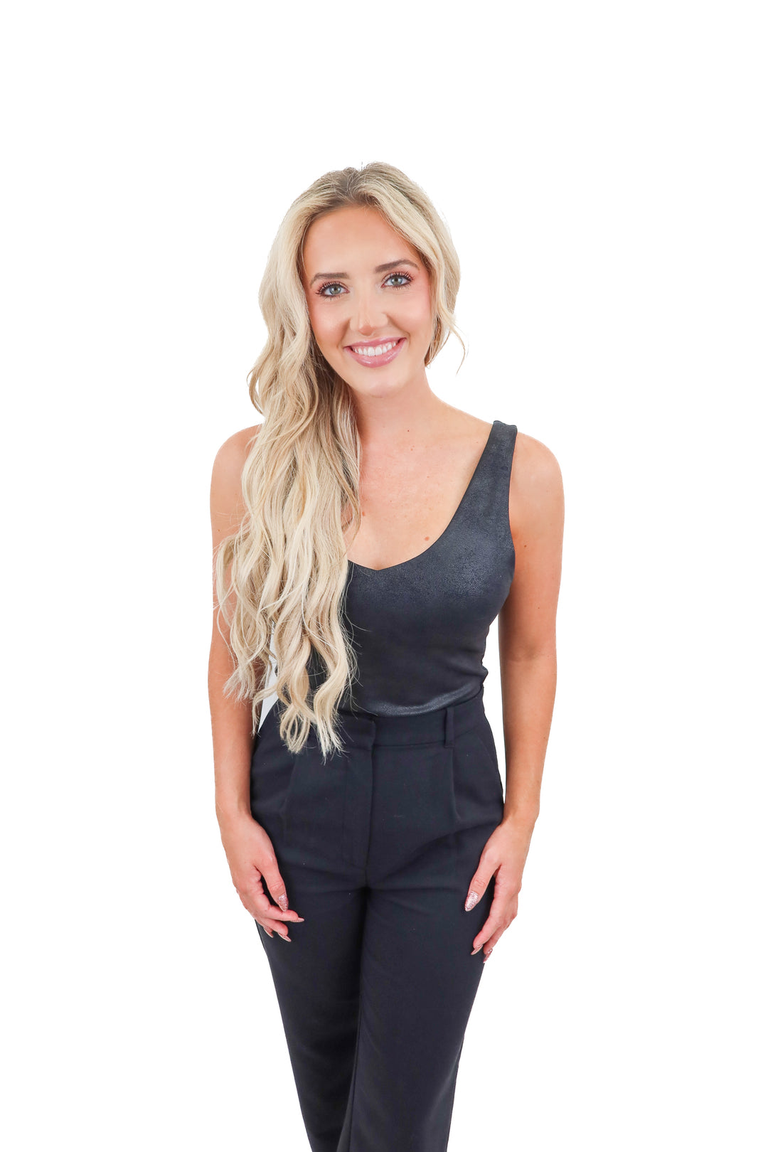 Abercrombie faux Leather Bodysuit (S)