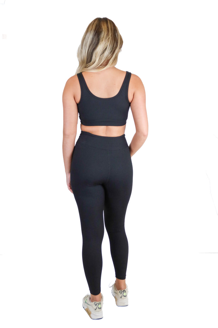 Year of Ours Black Rib Knit Set NWT (XS; Retail $82)