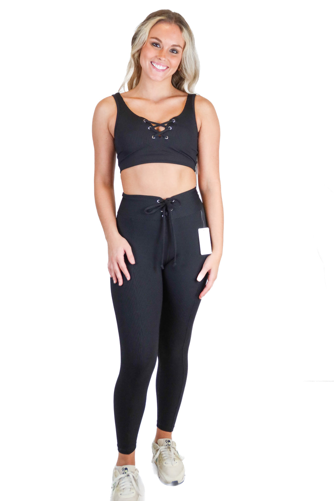 Year of Ours Black Rib Knit Set NWT (XS; Retail $82)
