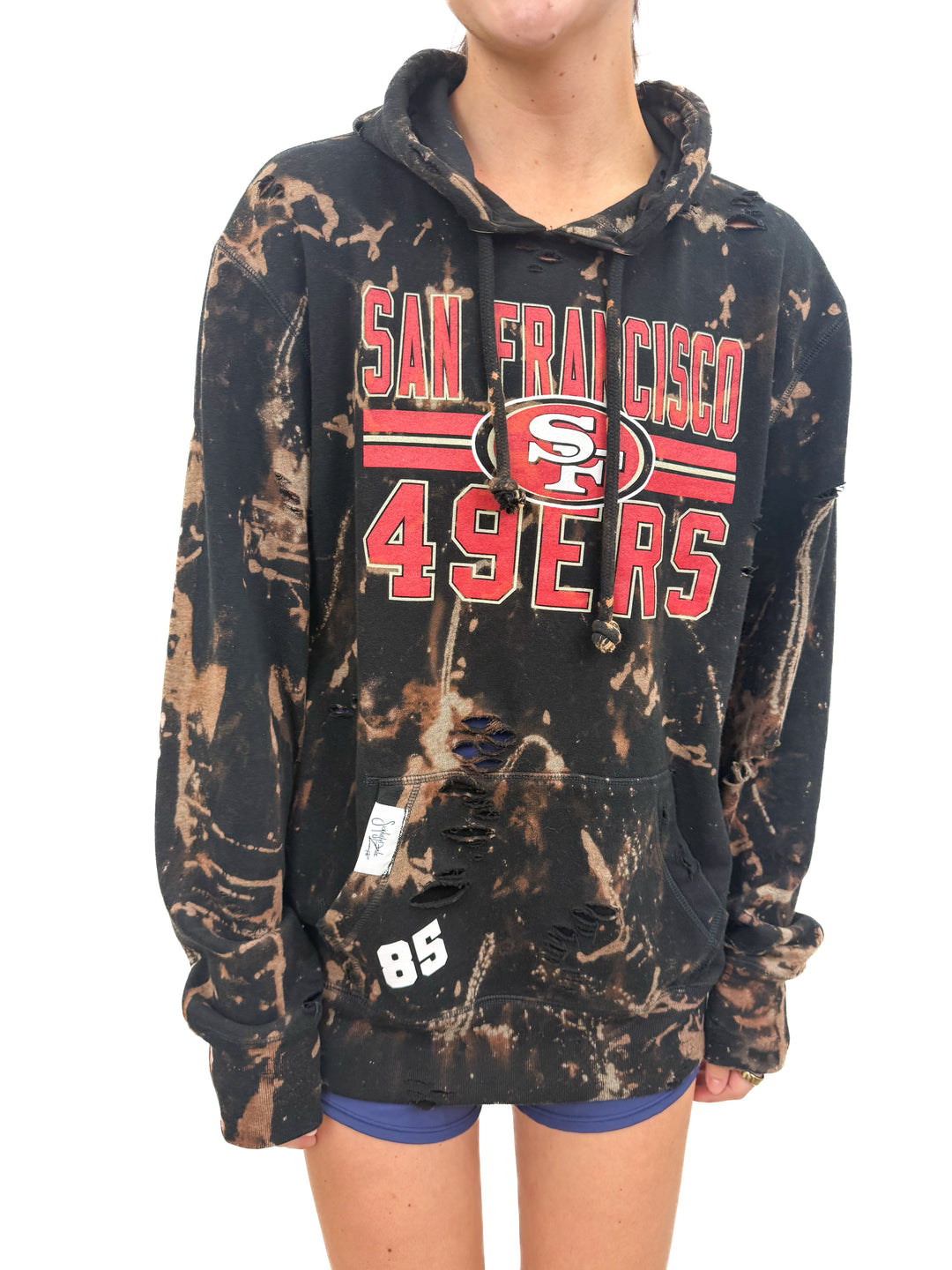 AUCTION custom tie-dye 49ers hoodie (XL)