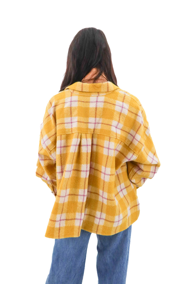 isabel marant yellow plaid top NWT (38; retail $710)