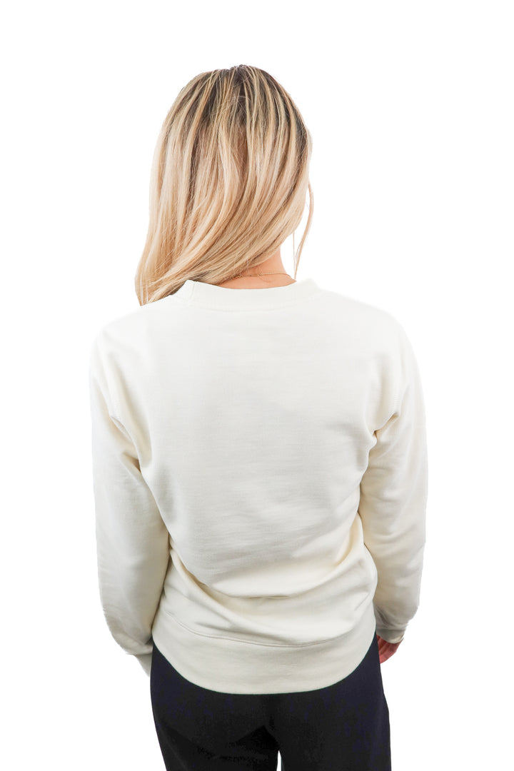 the north face ivory crewneck (xs; retail $60)