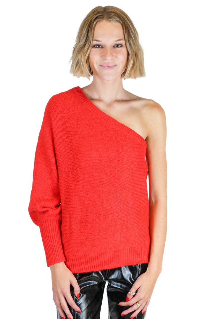 Lilly Pulitzer red one sleeve sweater (S; retail $98)