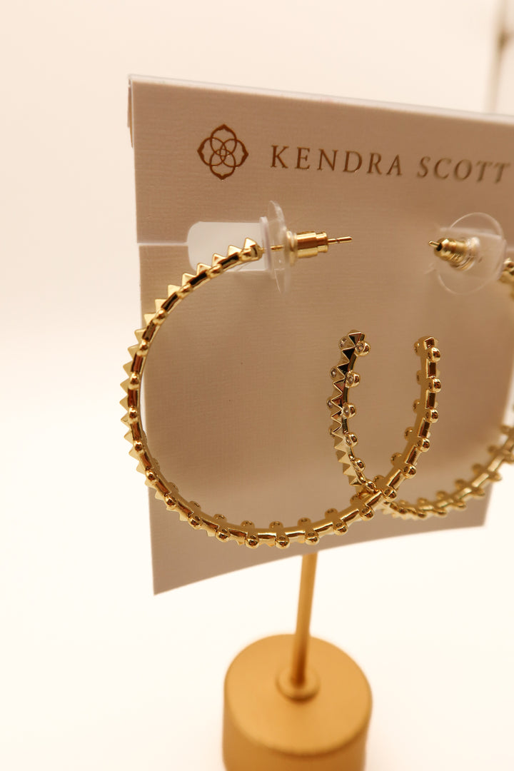 Kendra Scott gold “Jada hoop” NWT (retail $130)