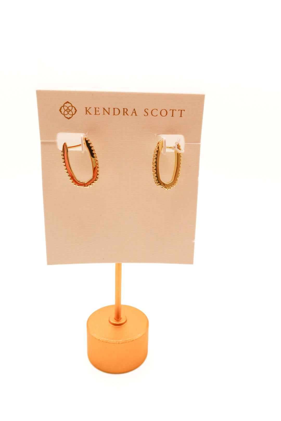 Kendra Scott gold “Murphy pave hug” earrings NWT (retail $75)