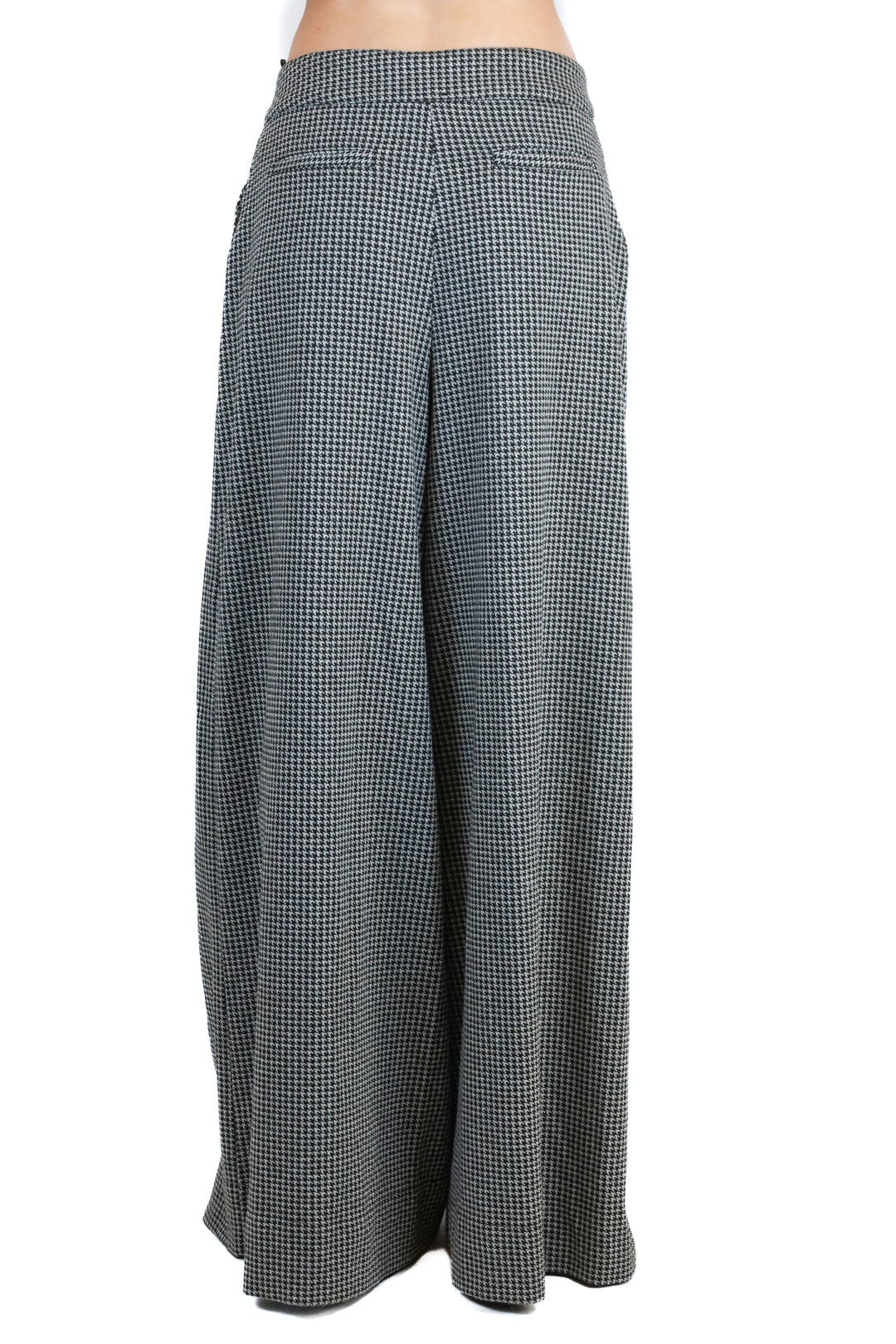 Free People black/white printed flare trouser (XS)