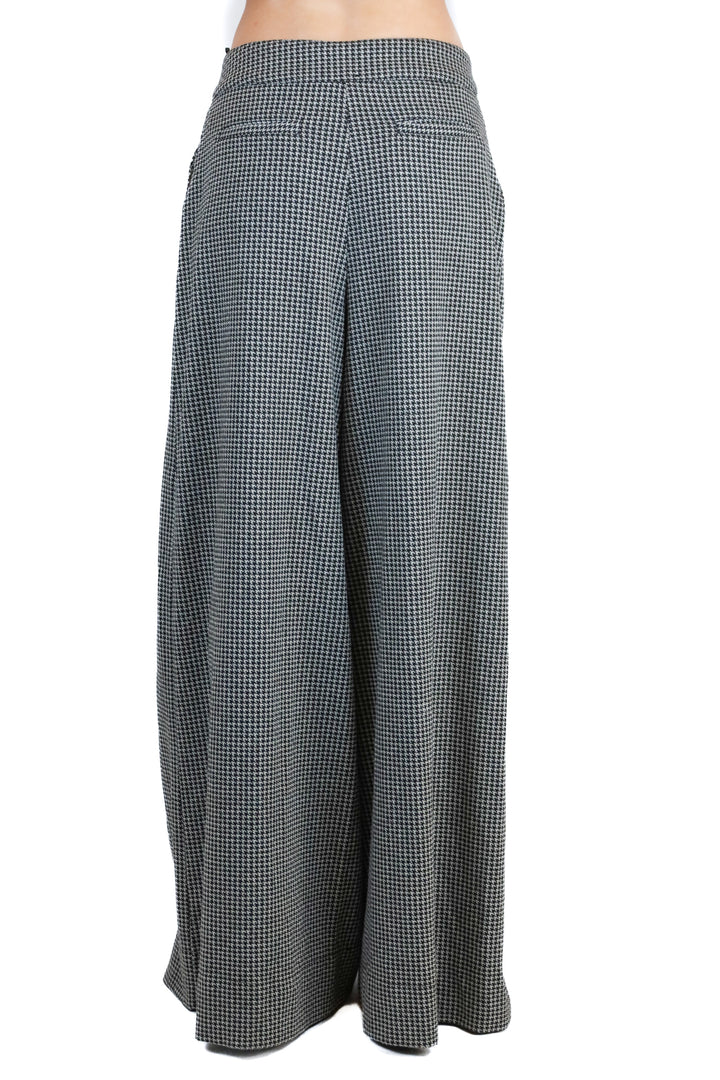 Free People black/white printed flare trouser (XS)