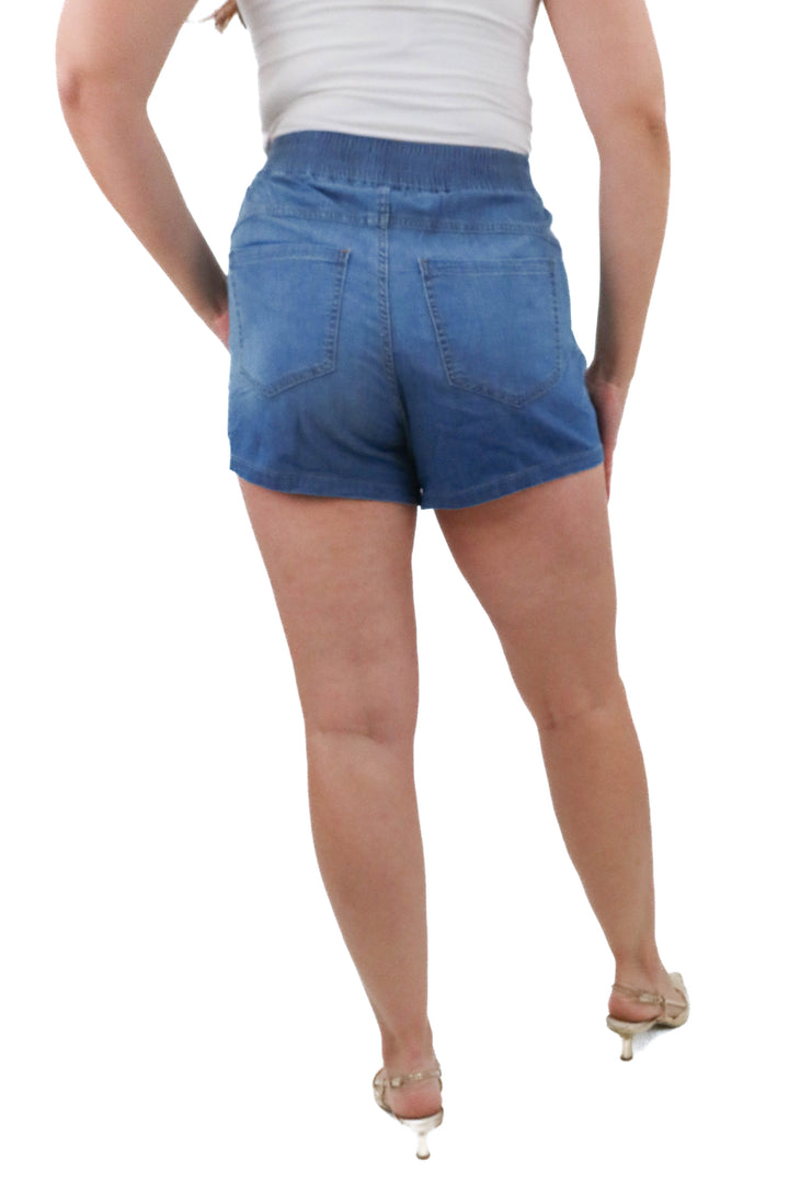 universal standard elastic band denim shorts NWT (xxs; retail $98)