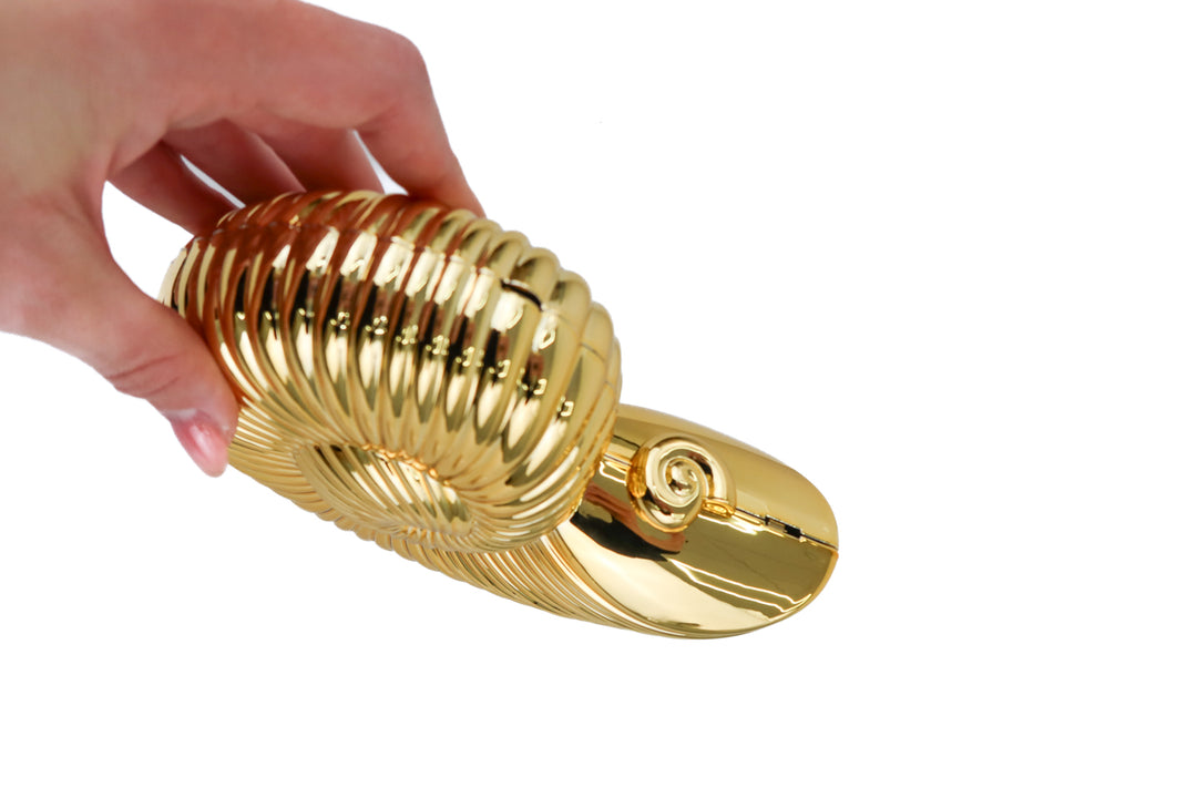 gold shell clutch