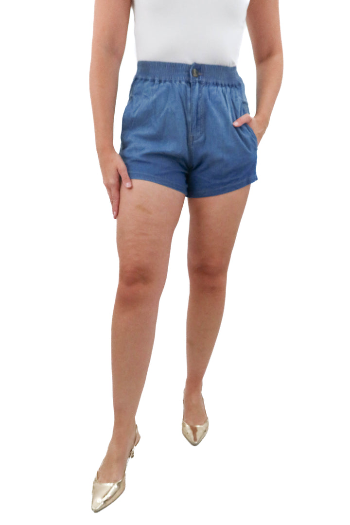 universal standard elastic band denim shorts NWT (xxs; retail $98)