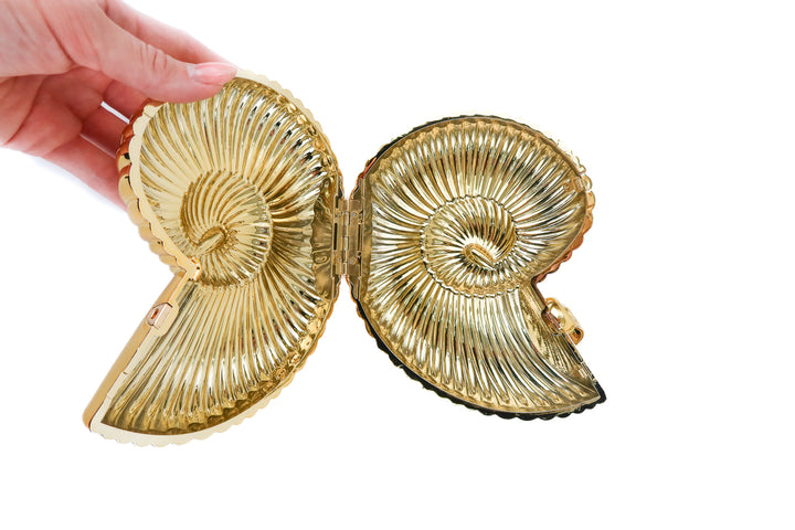 gold shell clutch