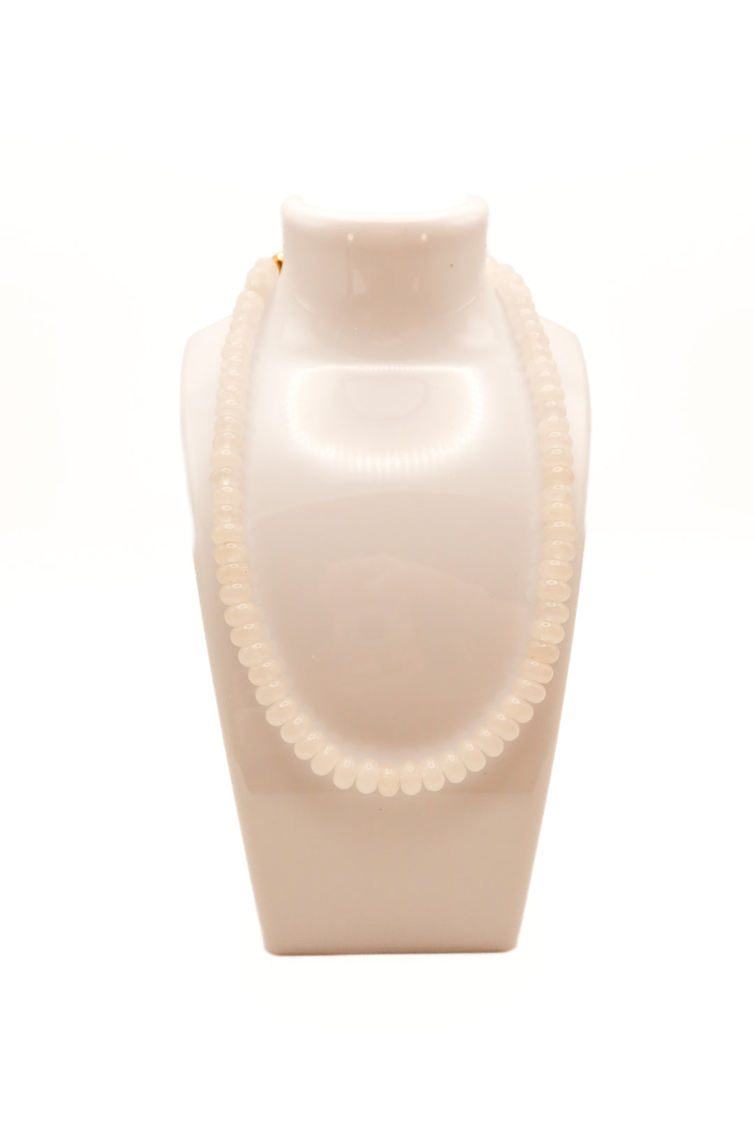 White beaded necklace