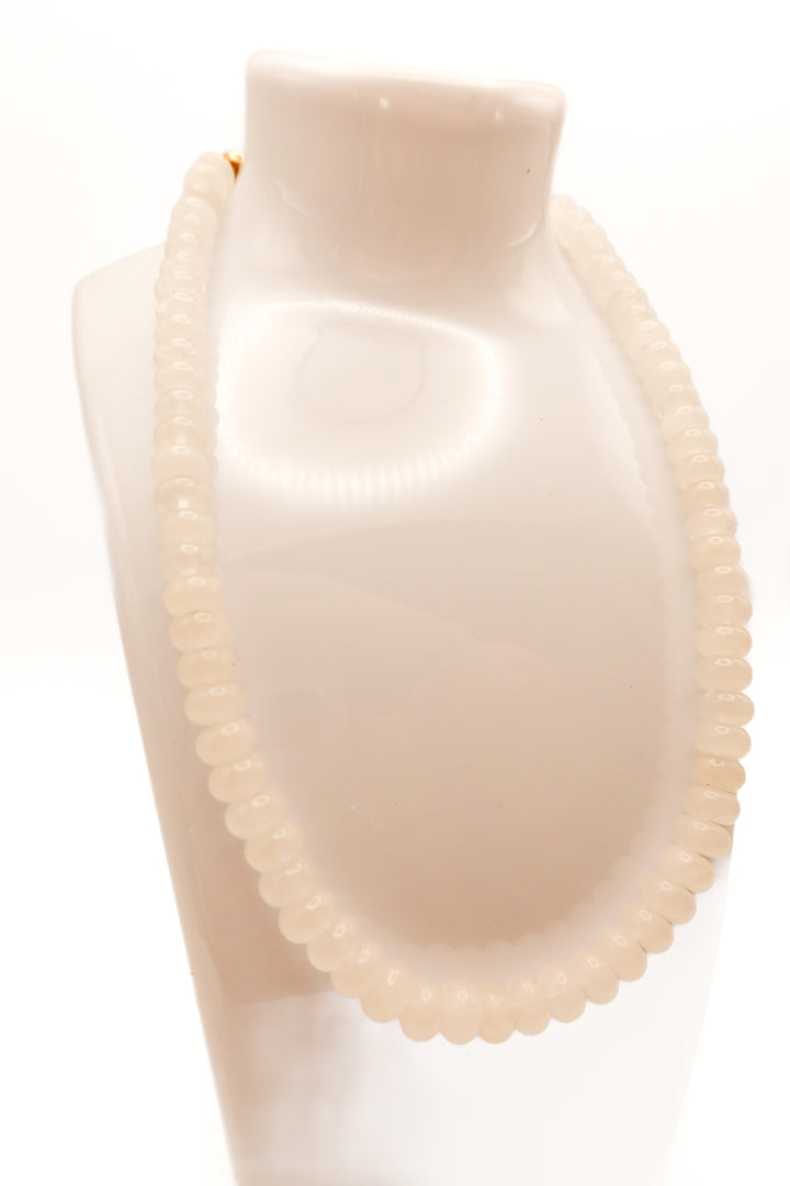 White beaded necklace