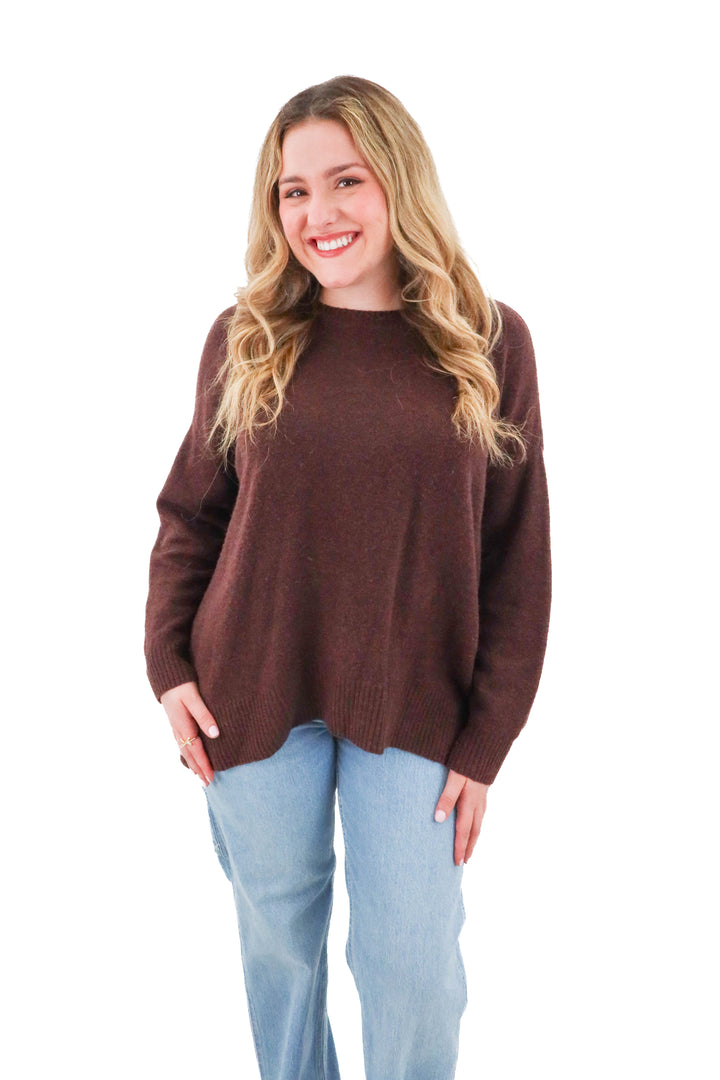 universal standard brown sweater (s; retail $168)