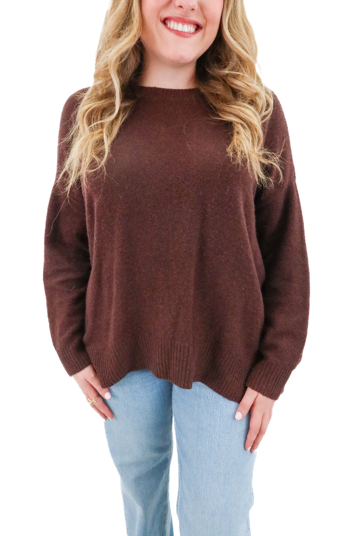 universal standard brown sweater (s; retail $168)