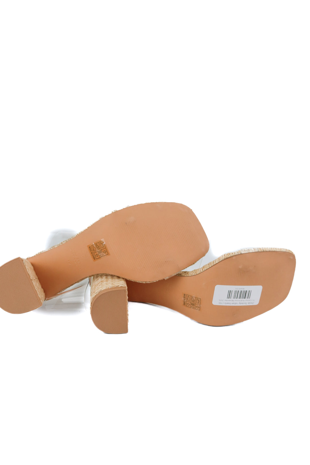 Oasis Society rattan heels (10; retail $80)