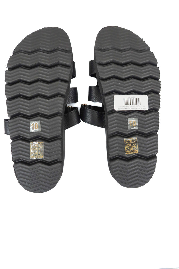 Oasis Society black sandals (10; retail $60)
