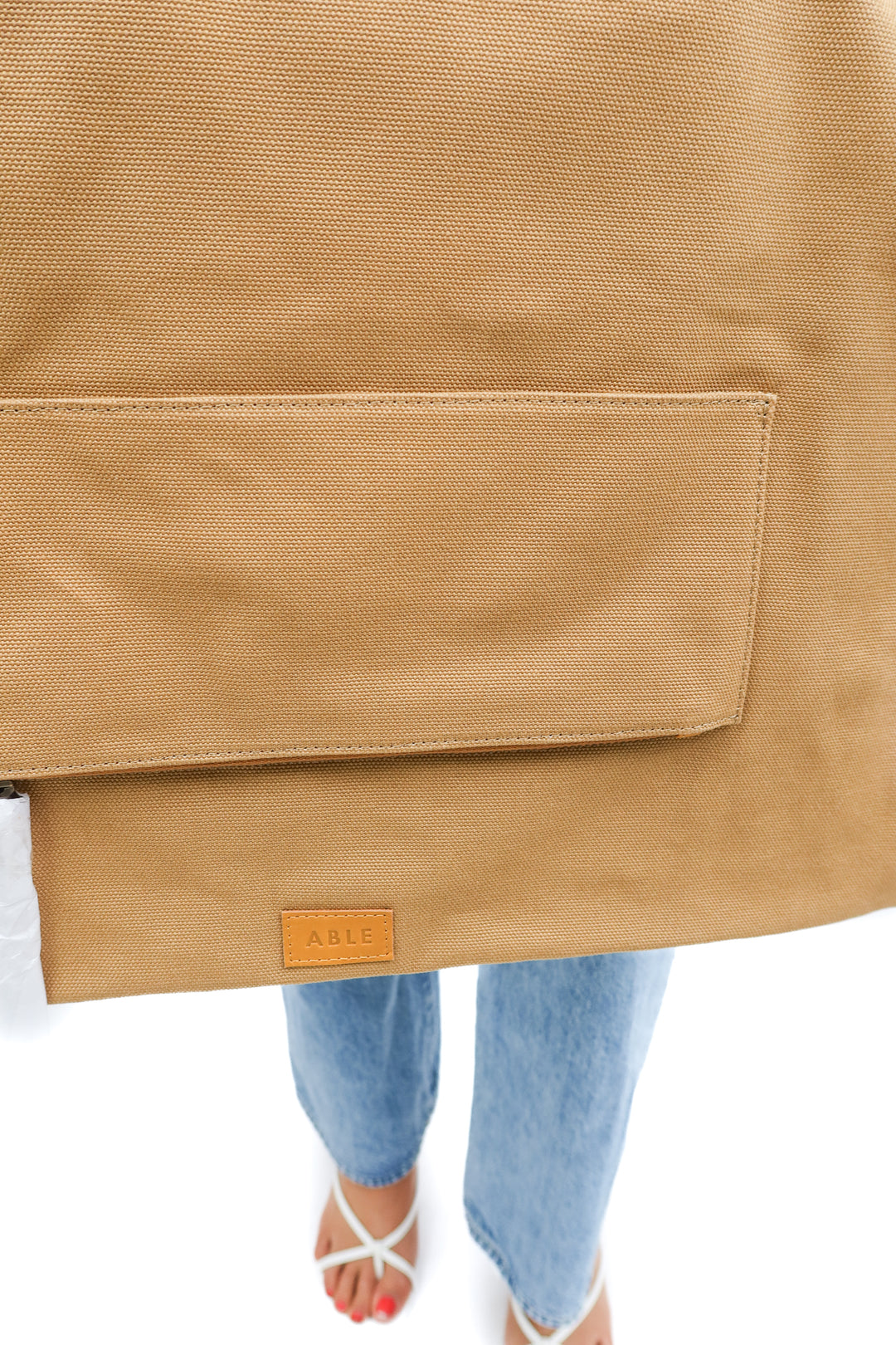 Able tan carry-on canvas weekender bag NWT (retail $268)