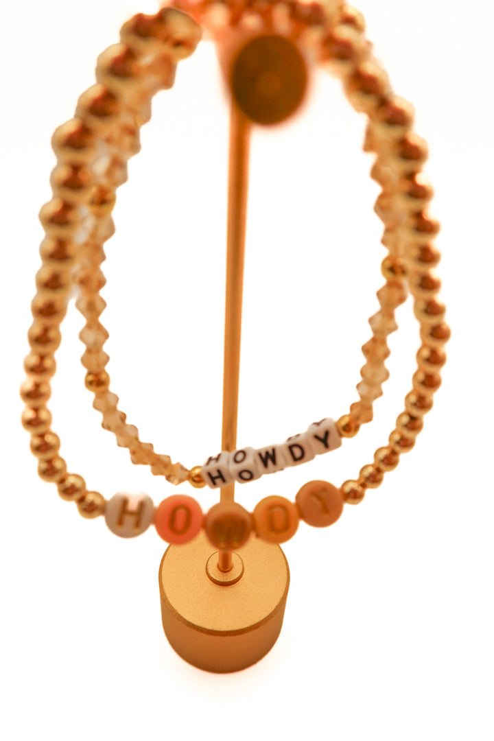 Howdy beaded bracelets