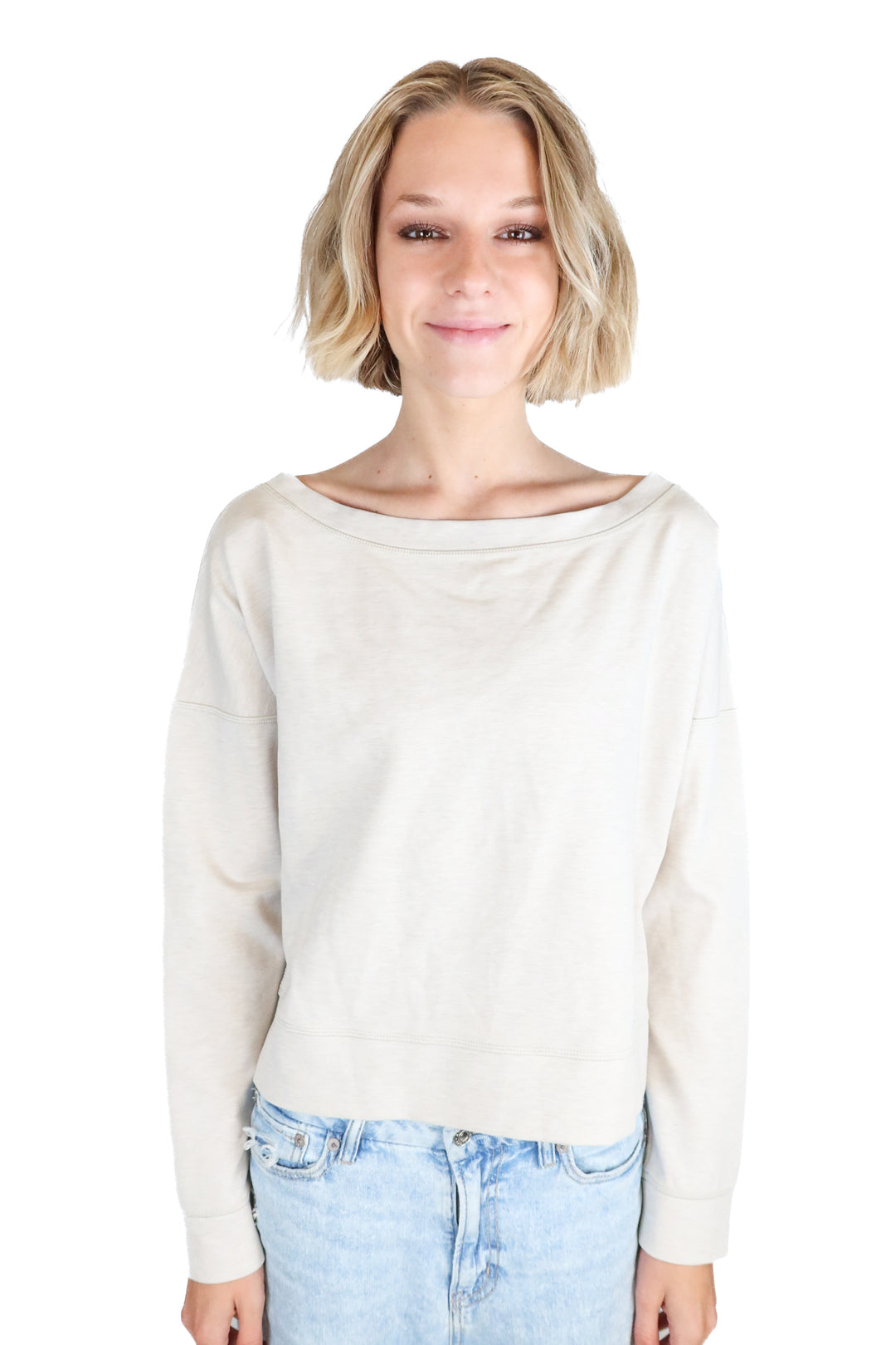 Travis Mathew beige crewneck NWT (S; retail $59.95)