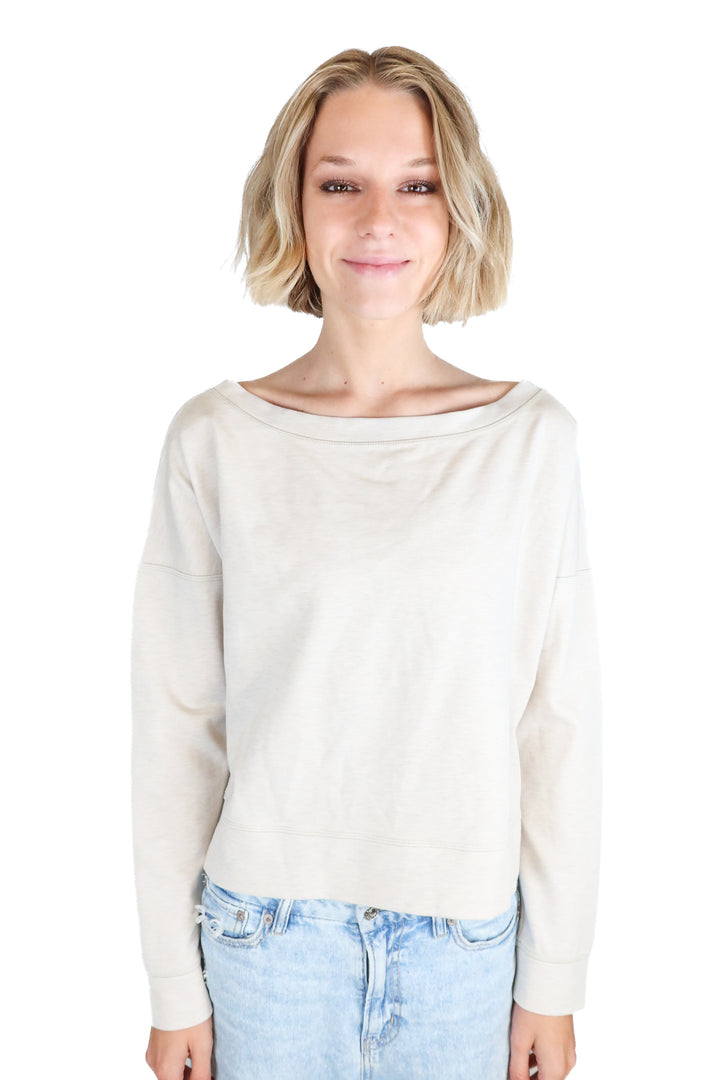 Travis Mathew beige crewneck NWT (S; retail $59.95)