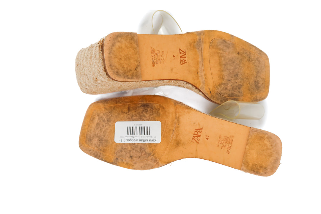 Zara rattan wedges (41)