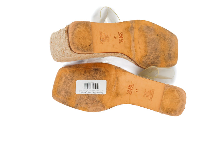 Zara rattan wedges (41)
