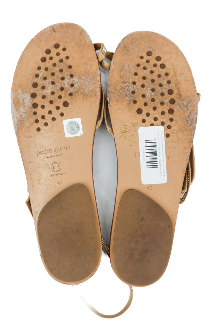 Pedro Garcia diamond strap sandals (40; retail $540)