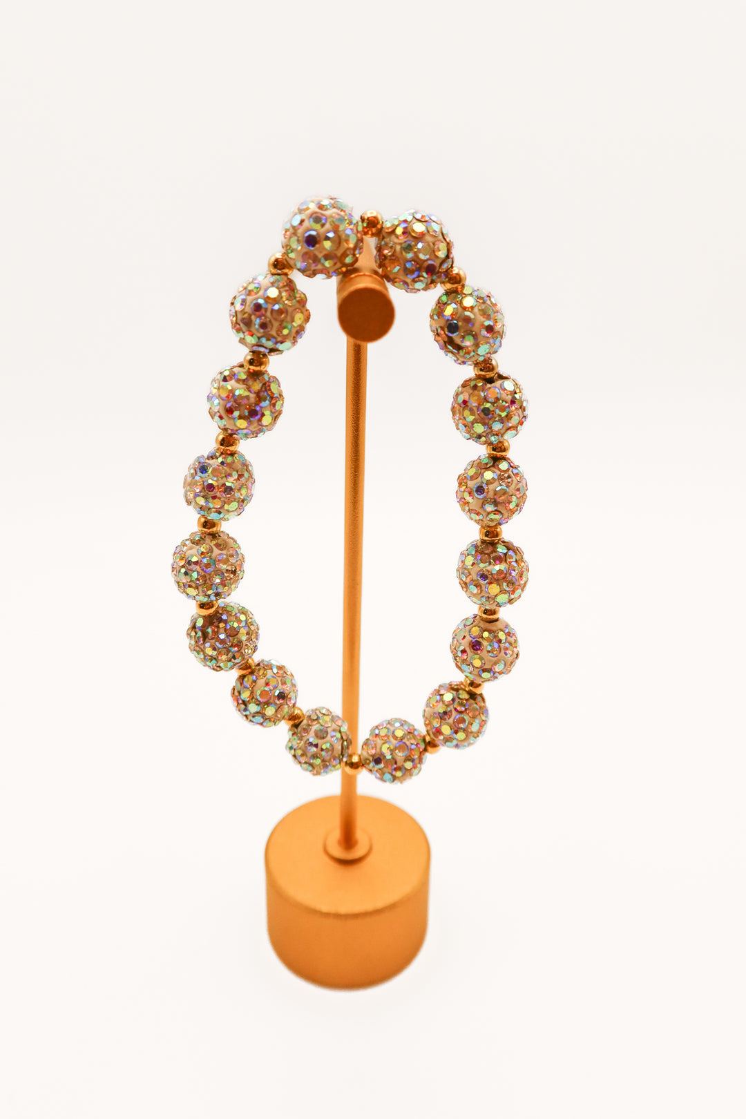 Colorful rhinestone beaded bracelet