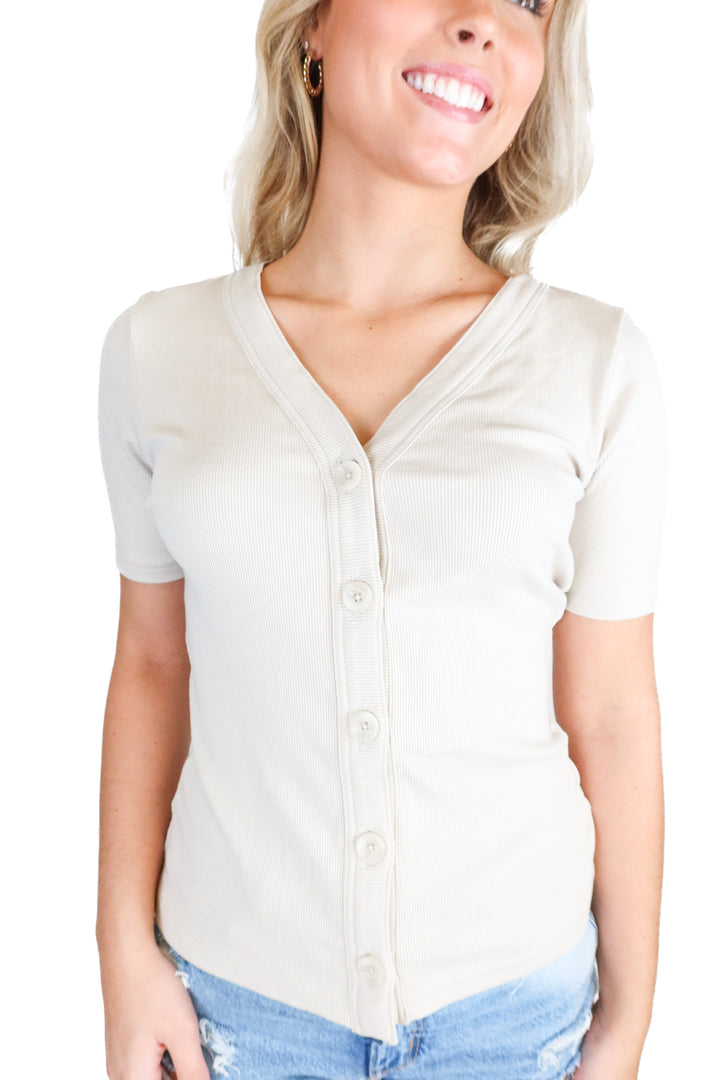 travis mathew bone button up tee (xs; retail $59.95)
