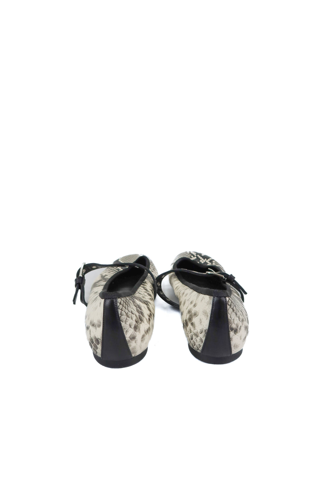Scarosso black and white flats (41; retail $445)