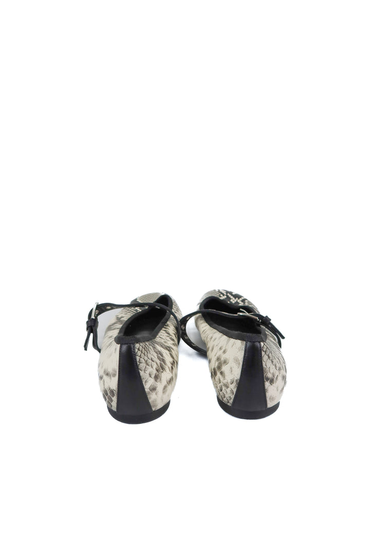 Scarosso black and white flats (41; retail $445)