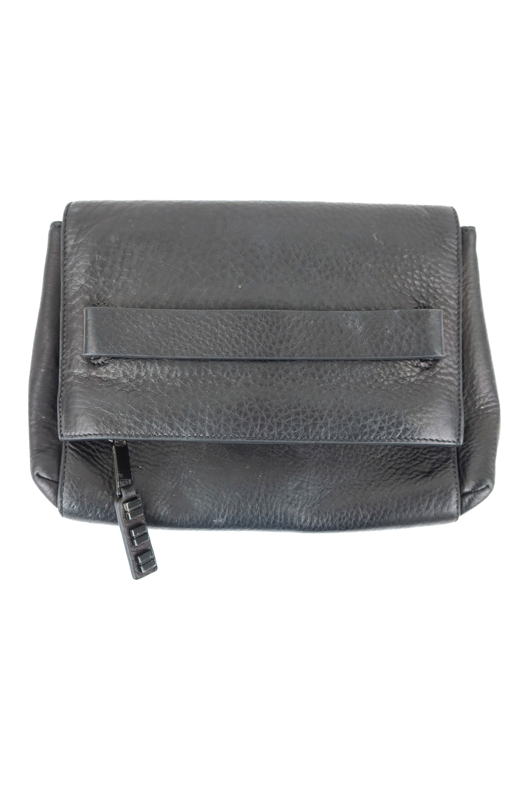 Haist black leather clutch (retail $395)
