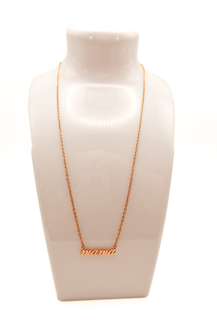 Gold mama necklace
