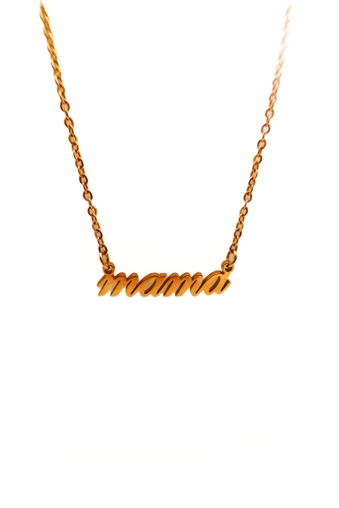 Gold mama necklace