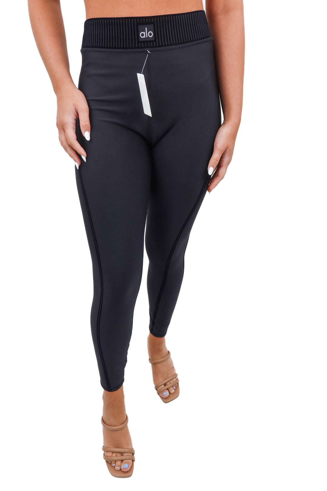 alo black airlift legging (xs; retail $128)