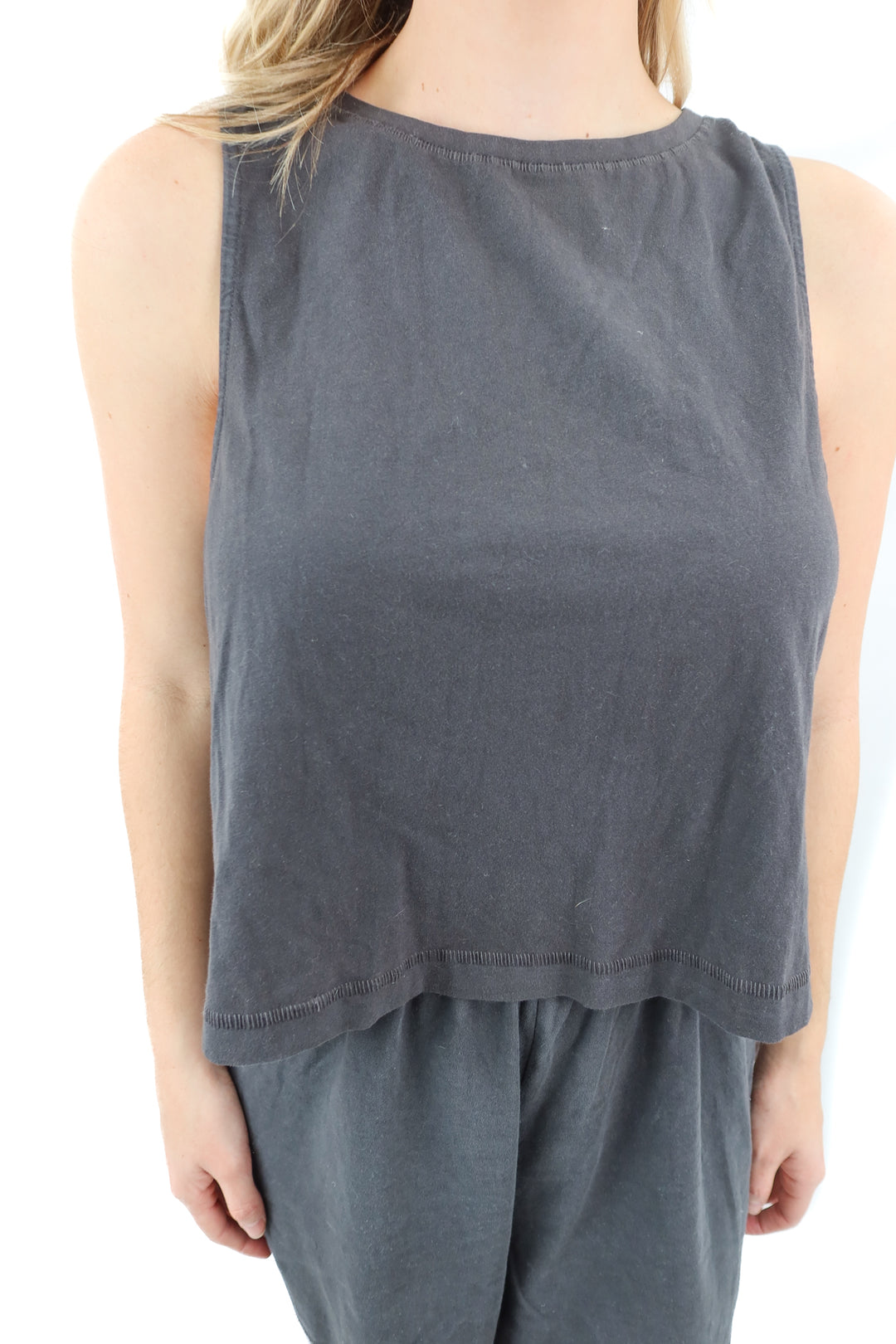 aerie charcoal grey muscle tank (M; retail $24.95)