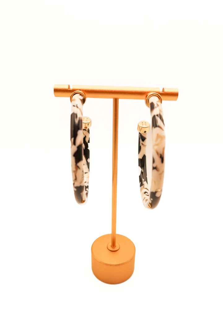 Hoo hoops black/white marble hoops (retail $45)