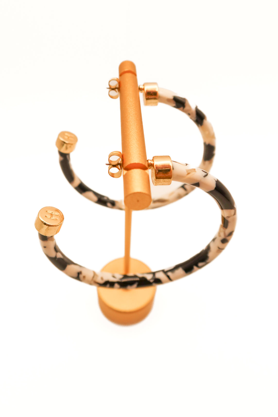 Hoo hoops black/white marble hoops (retail $45)