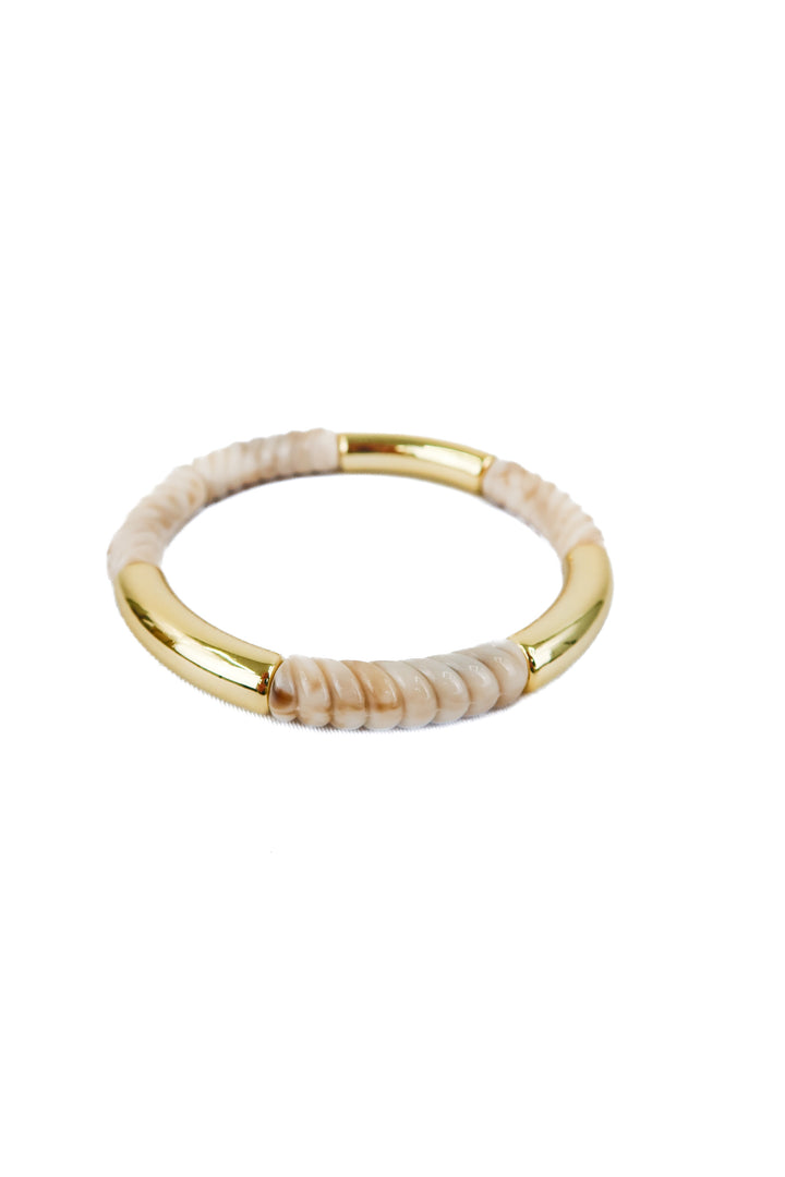 Commense cream and gold bangle NWT
