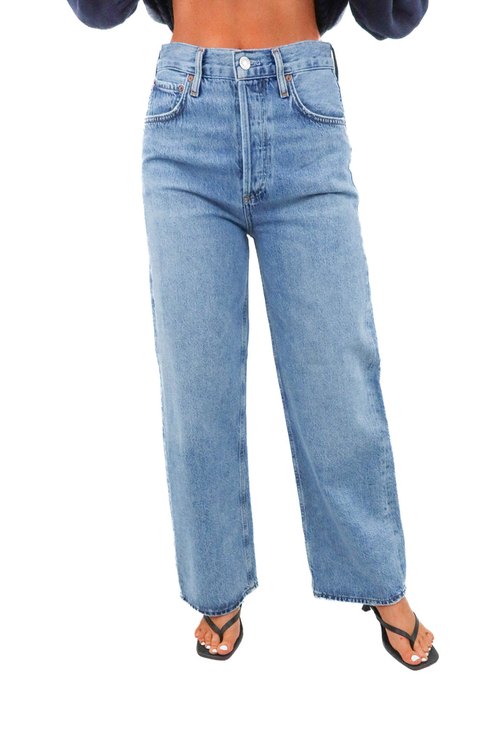 agolde straight leg jeans (25; $248)