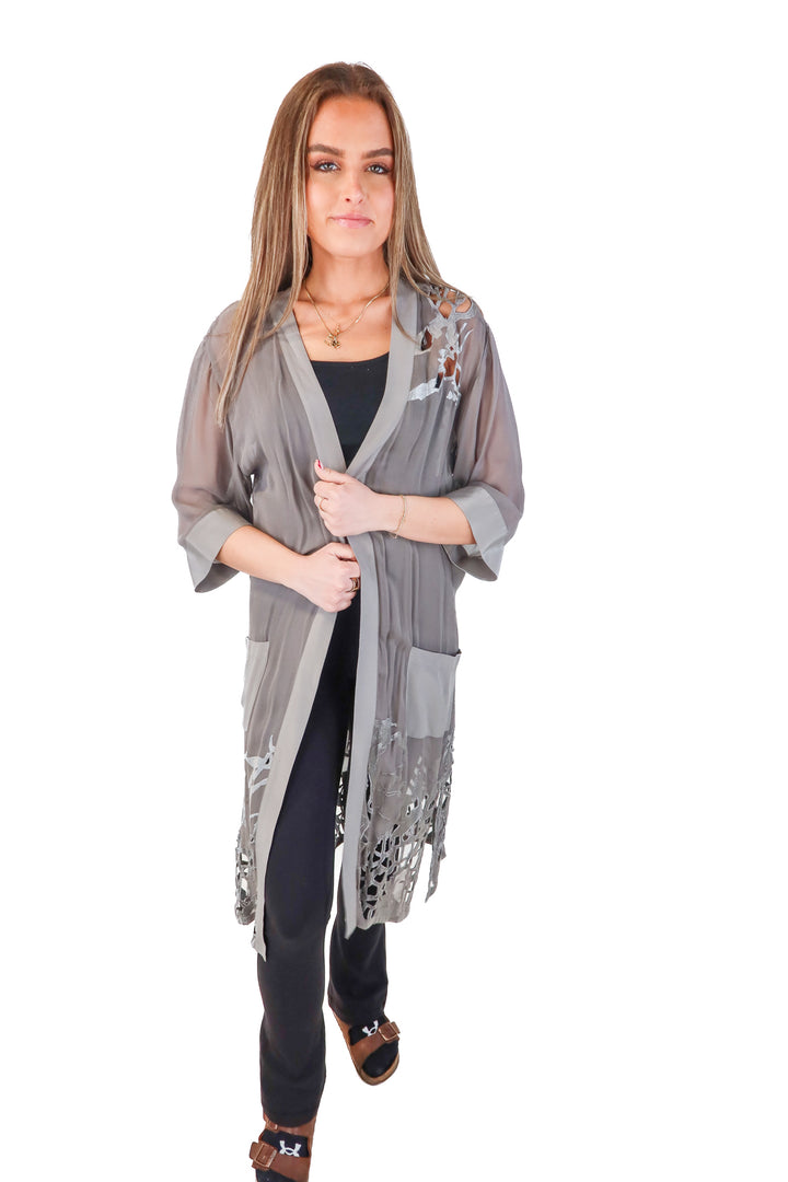 All saints grey cardigan (0)