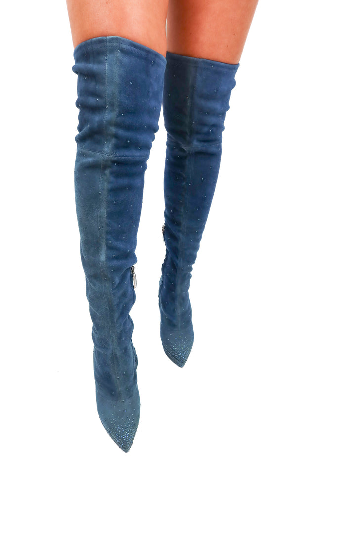 loriblu blue rhinestone thigh high boots (37)