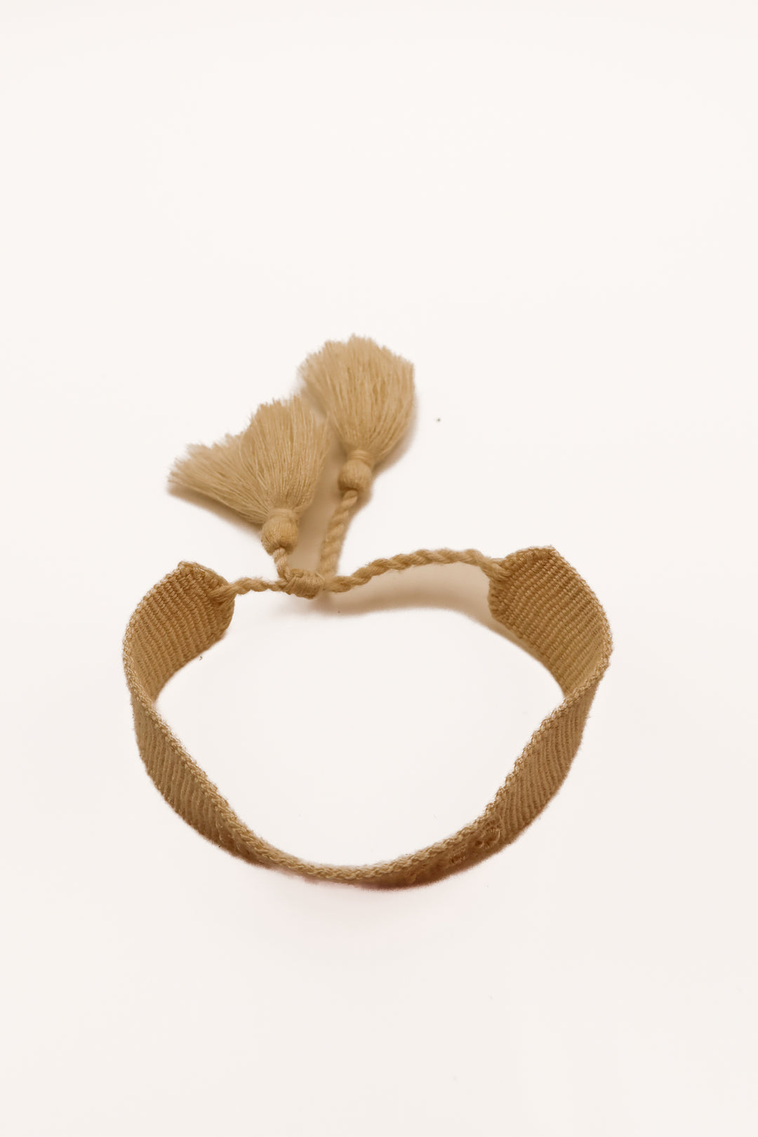 Ivory “Hell yes” knit bracelet