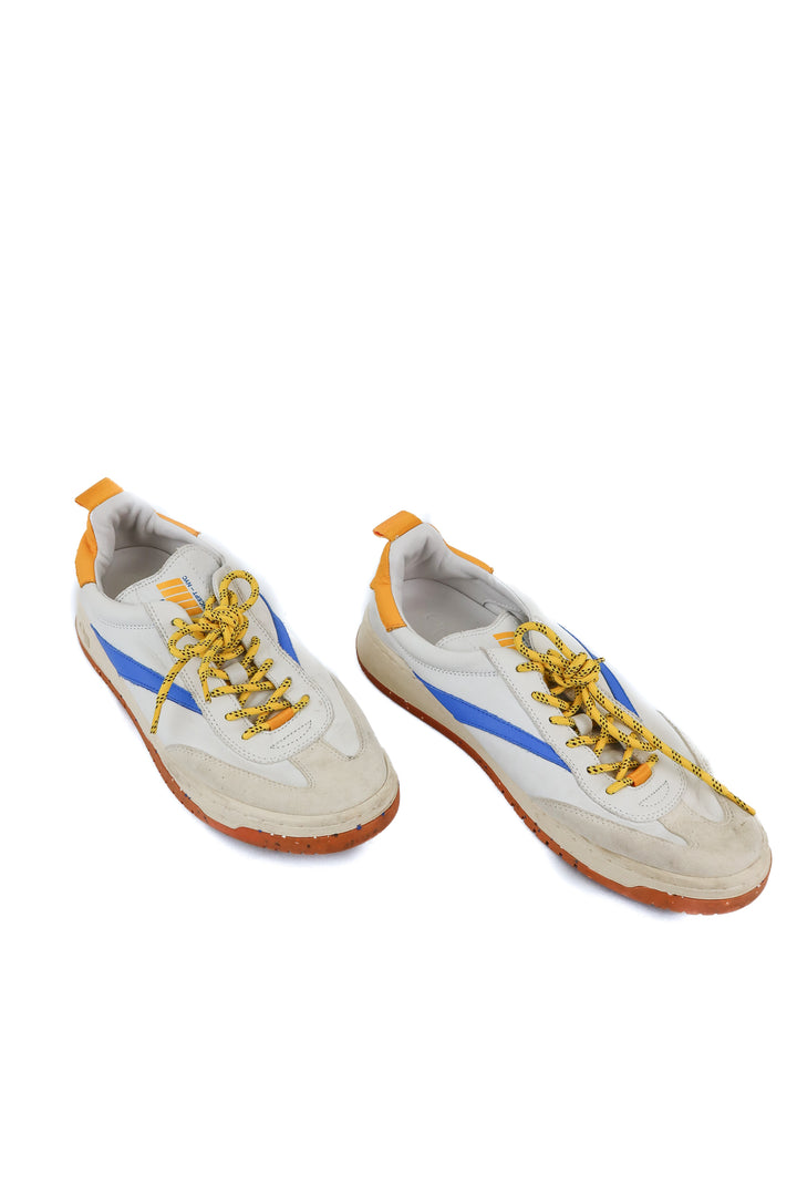 Oncept blue and yellow sneakers (10; retail $275)