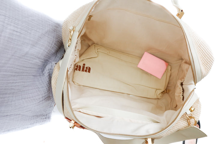 cult gaia rattan tote bag NWT