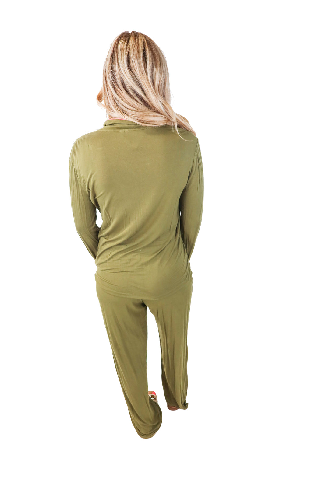 Nordstrom green/pink pj set (s)